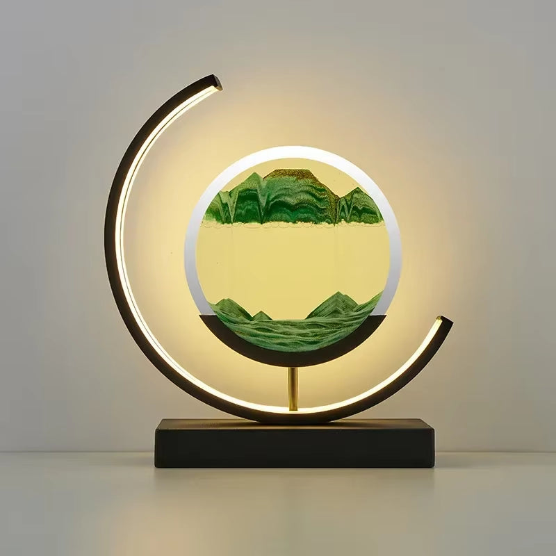 3D LED Moving Sand Art Table Lamp 