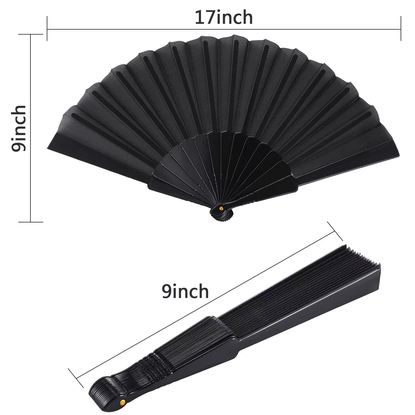 Customized Personalized High Quality Hand Fans Plastic Ribs Custom Printed Folding Hand Fan